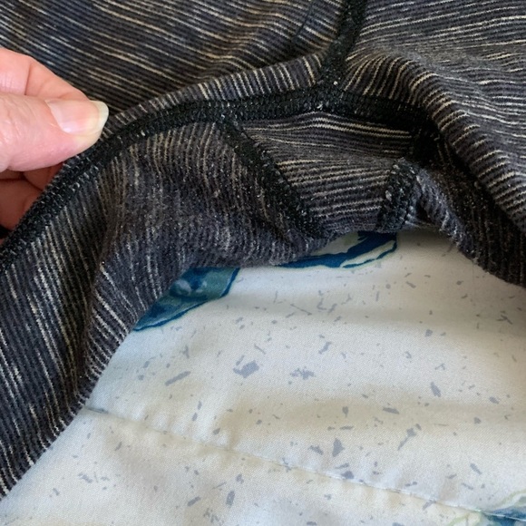 Lululemon Athletica Black Heathered Cropped Leggings size 8 - Picture 2 of 6